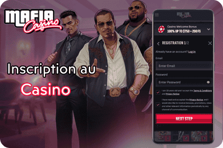 MafiaCasino Comment créer un compte