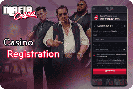 MafiaCasino How to Create an Account